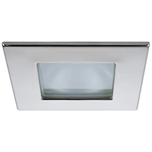 QUICK Marina xp downlight led %2D 4w ip66 screw mounted %2D square stainless bezel round daylight light