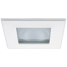 QUICK Marina xp downlight led %2D 4w ip66 spring mounted %2D square white bezel square warm white light