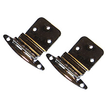 PERKO Chrome Plated Brass 3 and 8 inch Inset Hinges