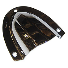 PERKO Clam Shell Ventilator %2D Chrome Plated Brass %2D 4 inch x 3%2D3 and 4 inch