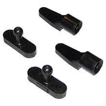 PERKO Door Catches %2D Black Nylon %2D Pair
