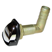 PERKO Gas Tank Vent w and Swivel Elbow %2D Chrome and Black