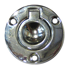 PERKO Round Flush Ring Pull %2D 2 inch %2D Chrome Plated Zinc