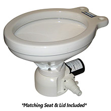 RARITAN Sea era household size toilet %2D remote and pump %2D straight 90 deg discharge %2D smart switch %2D white