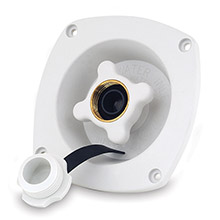 SHURFLO Pressure reducing city water entry %2D wall mount %2D gel white