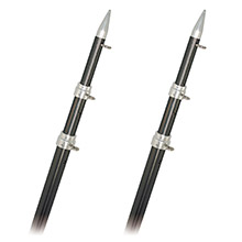 RUPP MARINE Top gun outrigger poles - fixed length - carbon fiber - 18 ft