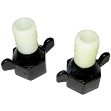 SHURFLO Straight fitting port adapter %2D 1 and 2 inch %2D14 nptf x 3 and 4 inch barb