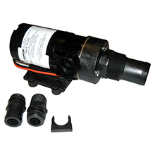 RARITAN Macerator pump %2D 12vdc w and barb adapter