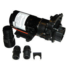 RARITAN Macerator pump %2D 12vdc w and waste valve