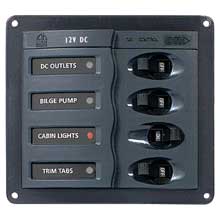 BEP MARINE Circuit breaker panel - 4- way