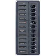 BEP MARINE Dc panel %2D 12%2Dway %2D no meter %2D vertical