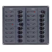 BEP MARINE Dc panel %2D 16%2Dway %2D no meter
