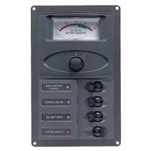 BEP MARINE Panel 4sp dc12v analog vertical