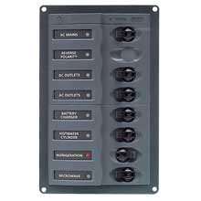 BEP MARINE Ac circuit breaker panel without meters 6 way with