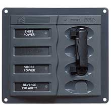 BEP MARINE Ac circuit breaker panel without meters 2dp ac230v