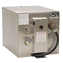 WHALE MARINE Seaward 6 gallon hot water heater w and rear heat exchanger stainless steel exterior