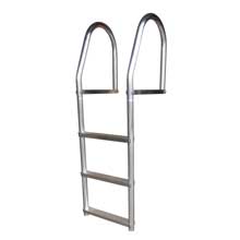 DOCK EDGE Fixed eco %2D weld free aluminum 3%2Dstep dock ladder