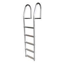 DOCK EDGE Fixed eco %2D weld free aluminum 5%2Dstep dock ladder