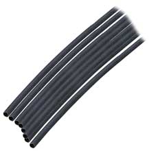 ANCOR Heat shrink tubing 1 and 8 inch x 6 inch black 10 pack less 18 awg