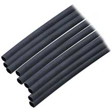 ANCOR Heat shrink tubing 3 and 16 inch x 12 inch black 10 pack 20%2D12 awg