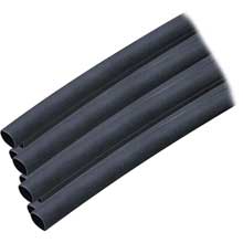 ANCOR Heat shrink tubing 1 and 4 inch x 6 inch black 10 pack 16%2D10 awg