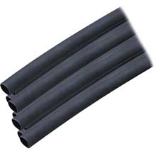 ANCOR Heat shrink tubing 1 and 4 inch x 12 black 10 pack 16%2D10 awg