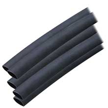 ANCOR Heat shrink tubing 3 and 8 inch x 12 inch black 5 pack 12%2D8 awg