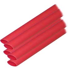ANCOR Heat shrink tubing 3 and 8 inch x 12 inch red 5 pack 12%2D8 awg