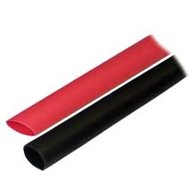 ANCOR Heat shrink tubing 1 and 2 inch x 3 inch red and black 8%2D4 awg