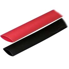 ANCOR Heat shrink tubing 3 and 4 inch x 3 inch black and red 8%2D2 and 0 awg
