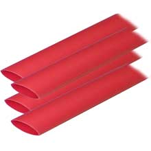 ANCOR Heat shrink tubing 3 and 4 inch x 12 inch red 4 pack 8%2D2 and 0 awg