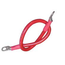 ANCOR Battery cable assembly 2 awg 18 inch 3 and 8 inch studs red
