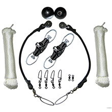 RUPP MARINE Top gun single rigging kit w and nok%2Douts f and riggers up to 20 ft