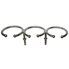 WHITECAP Top mount ring ss cup holder %2D 3%2Ddrink %2D stud mount