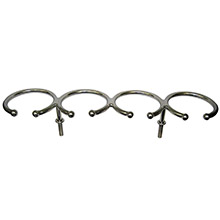 WHITECAP Top mount ring ss cup holder %2D 4%2Ddrink %2D stud mount