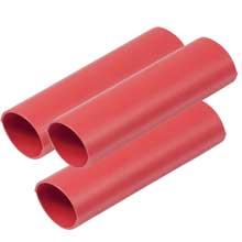 ANCOR Heavy wall heat shrink tubing 3 and 4 inch x 3 inch red 3 pk