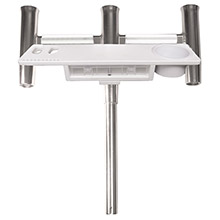 TACO METALS Deluxe trident rod holder cluster straight w and tool caddy