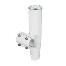 LEES TACKLE Clamp%2Don rod holder wht alum horizontal pipe size 4