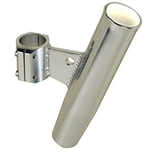 CE SMITH Aluminum Clamp%2DOn Rod Holder %2D Vertical %2D 1315 inch OD %2D Fits 1 inch Pipe