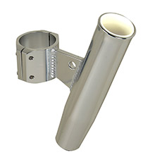 CE SMITH Aluminum Clamp%2DOn Rod Holder %2D Vertical %2D 2375 inch OD %2D Fits 2 inch Pipe