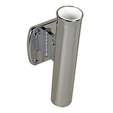 CE SMITH Single Aluminum 5 deg Transom Mount Rod Holder