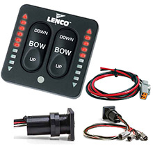 LENCO LED Indicator Integrated Tactile Switch Kit w/Pigtail f/Single Actuator Systems