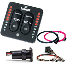 LENCO LED Indicator Integrated Tactile Switch Kit w and Pigtail f and Dual Actuator Systems