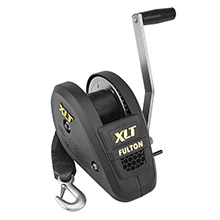 FULTON 1800 lb single speed w inch w 20 ft strap included %2D black cover
