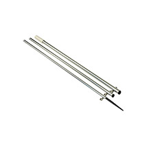 LEES TACKLE 15 ft Bright Silver and Black Spike %2D Step Tube 1%2D3 and 8 inch %2D No Speader