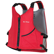 ONYX Universal Paddle Vest %2D Adult Universal %2D Red