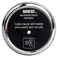 FIREBOY%2DXINTEX Propane control solenoid valve w and chrome bezel display