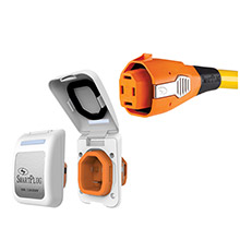 SMARTPLUG 50 amp connector non metallic inlet %2D white