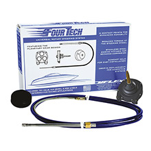 UFLEX USA Fourtech 13 ft mach rotary steering system w and helm bezel cable