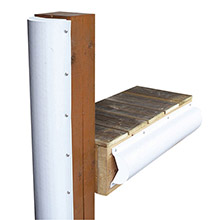 DOCK EDGE Piling bumper %2D one end capped %2D 6 ft %2D white